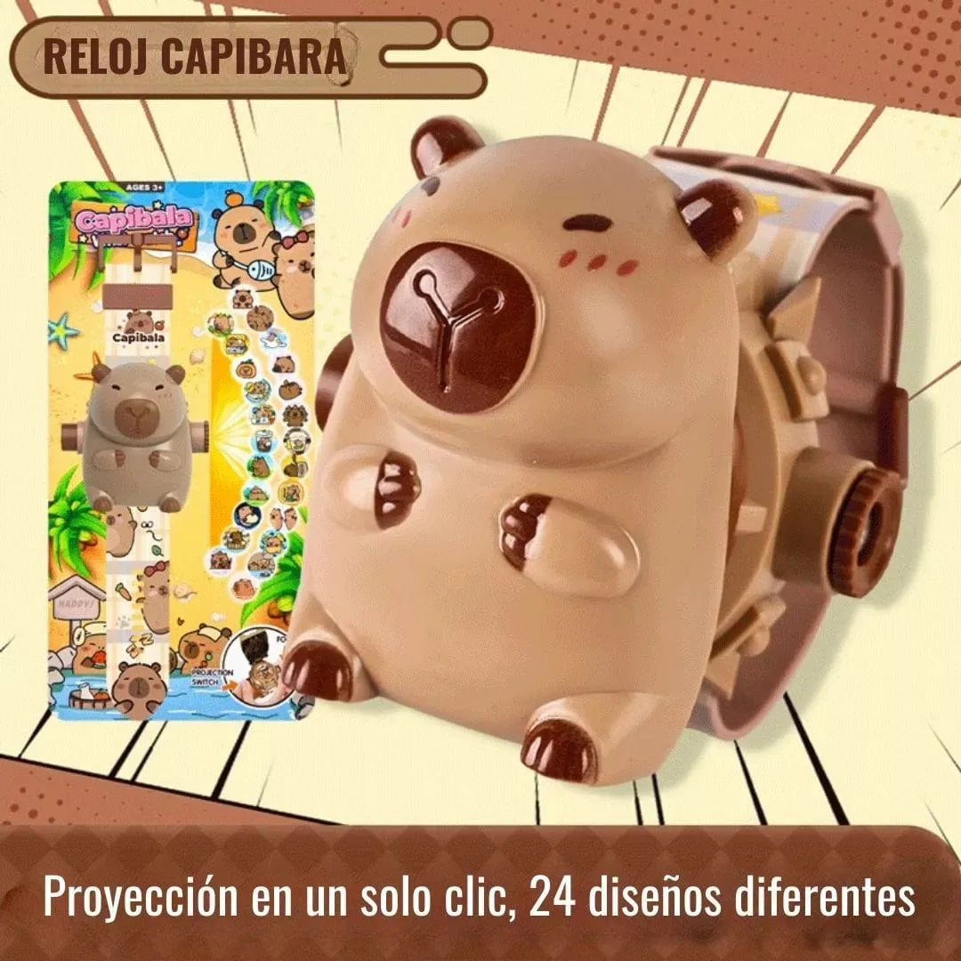 RELOJ PROYECTOR CAPIBARAS (2 UNIDADES)