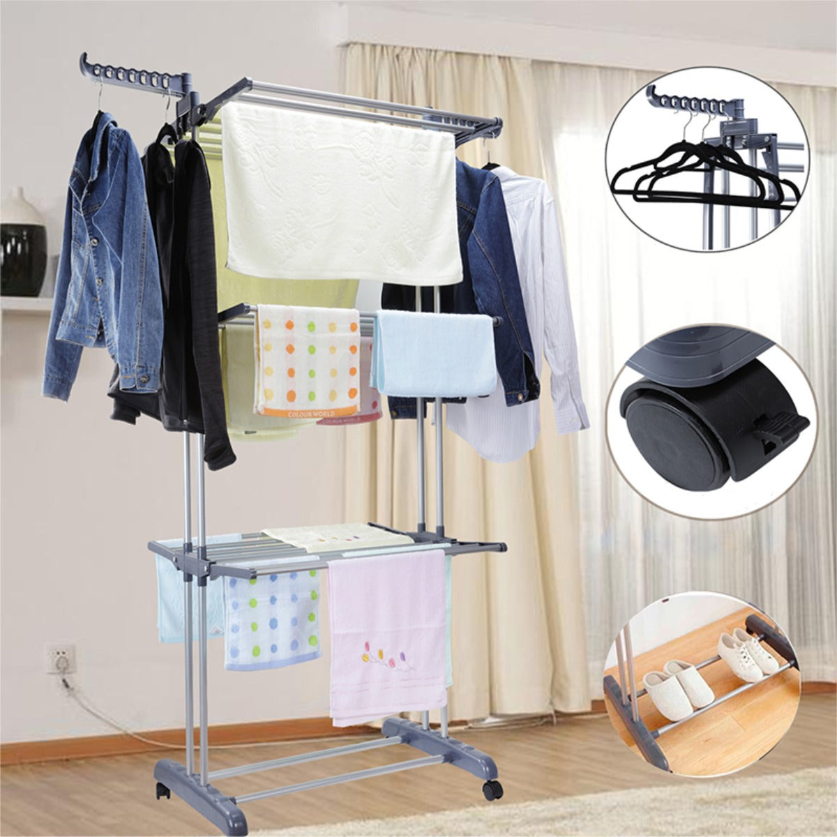 TENDEDERO ORGANIZADOR DE ROPA