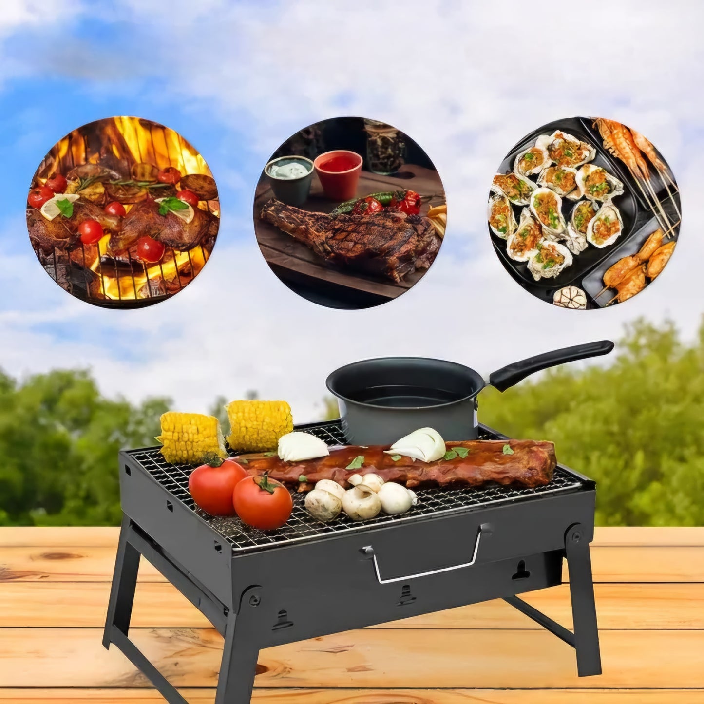 MINI PARRILLA PLEGABLE