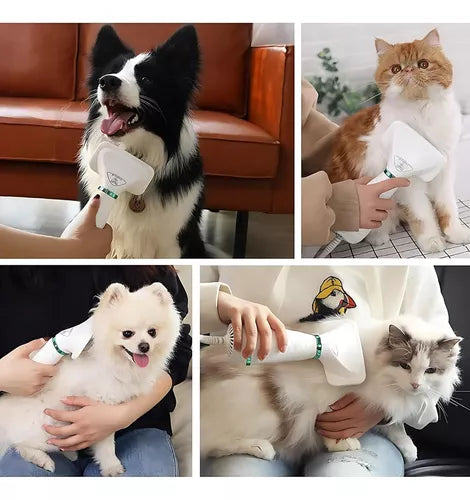 Secador Cepillo Pelo Mascotas 2 En 1