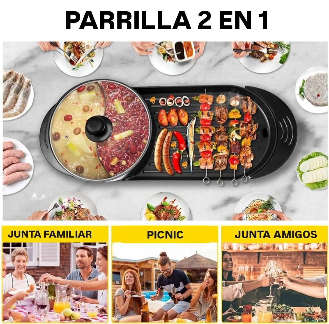 Parrilla Eléctrica 2 en 1