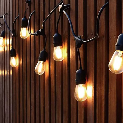 Kit de 10 Luces Solares - Cadena de 5 Metros para Decoración Exterior