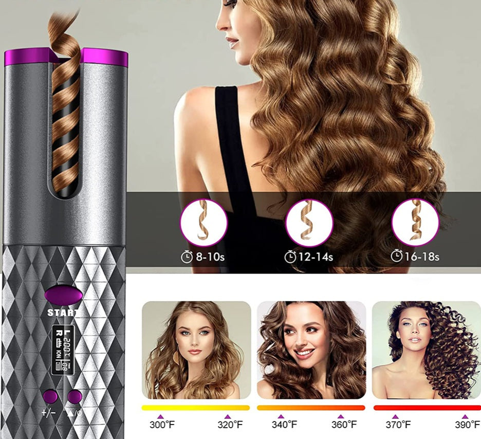 RIZADOR INALÁMBRICO PARA CABELLO