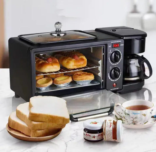 Horno Electrico Cafetera Freidora 3 En 1