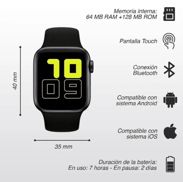 Reloj Inteligente Smartwatch T500 Plus