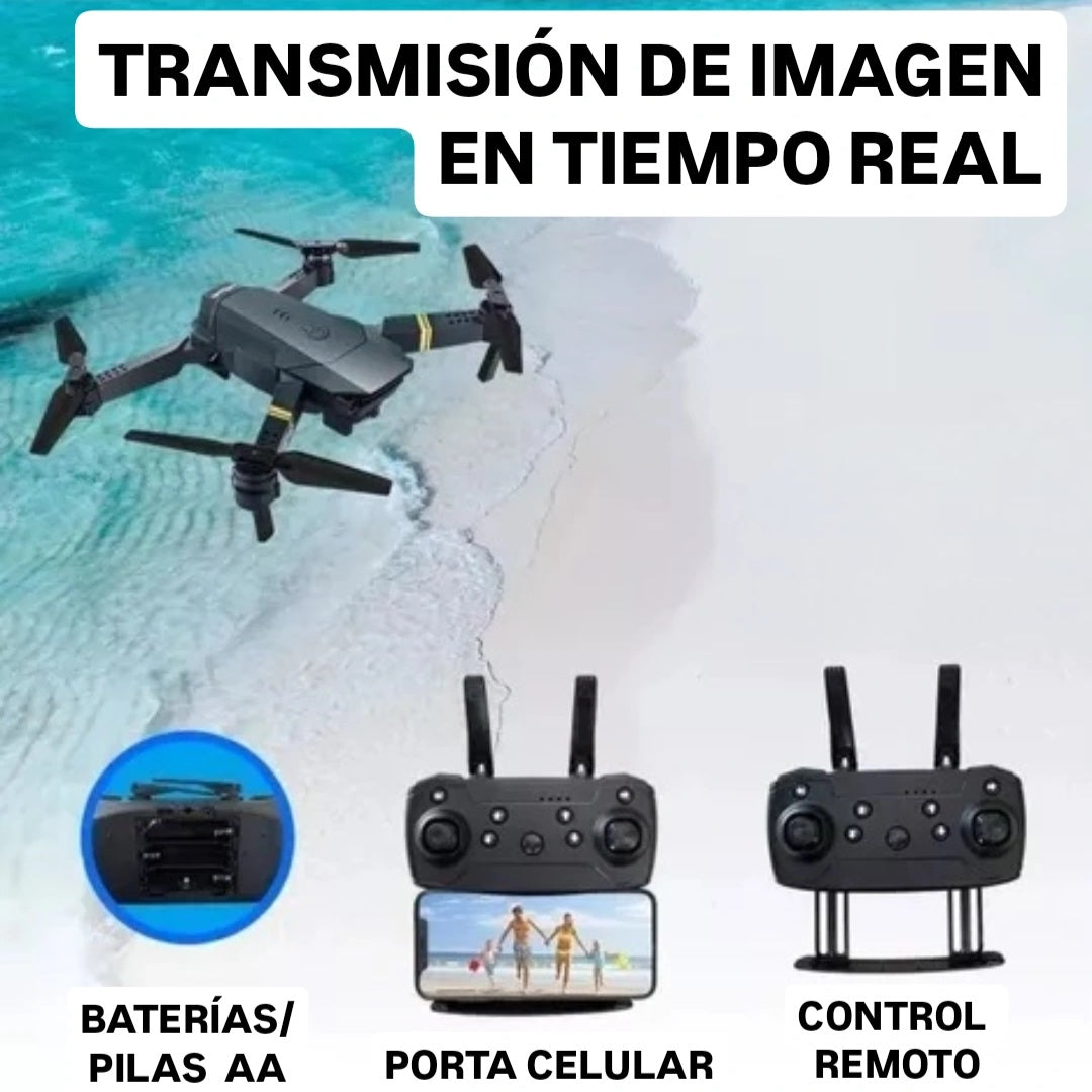 MINI DRON CON CÁMARA WIFI FULL HD 4K
