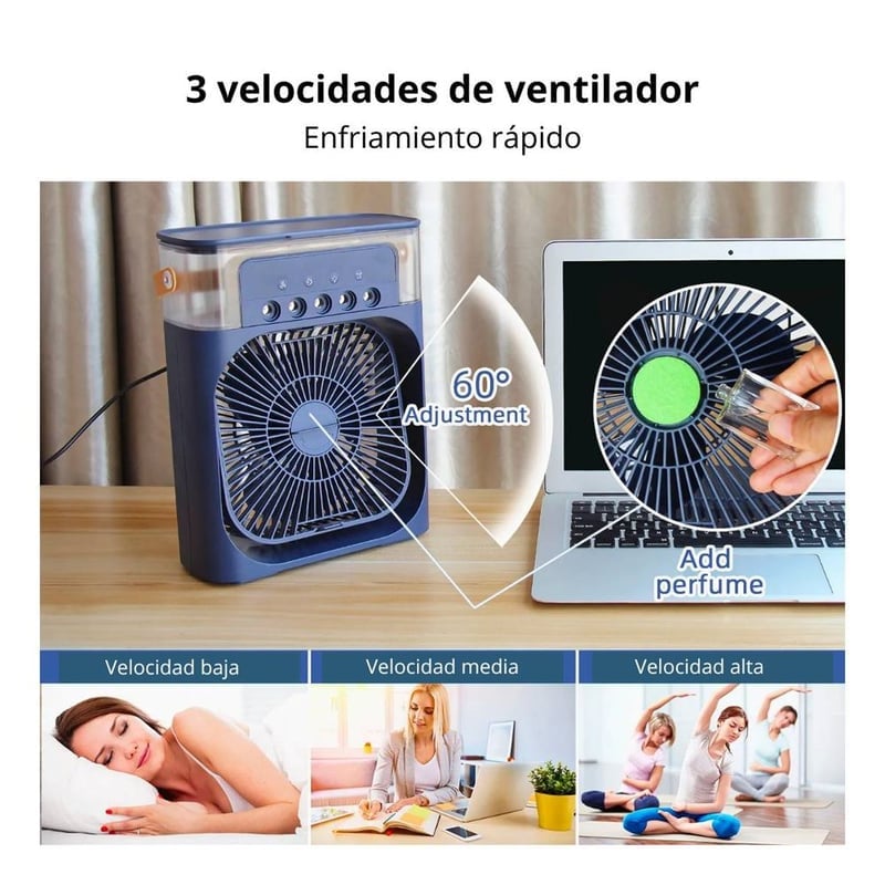 CLIMACOOL - Ventilador Humidificador Aire  2 en 1