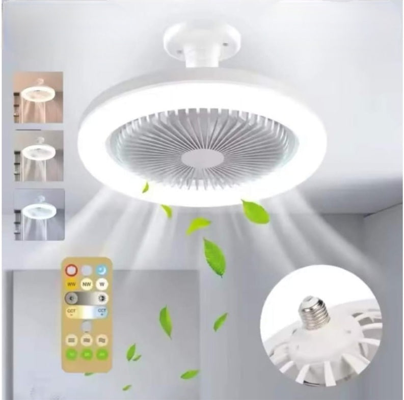 Ventilador de Techo con Lámpara LED Inteligente